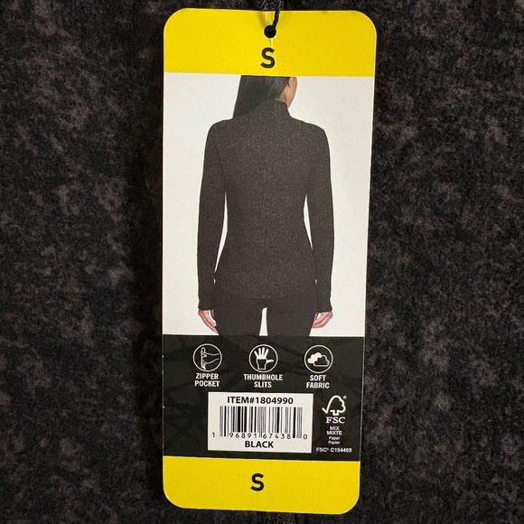 Spyder Ladies' Fleece Printed Half Zip, Black/Gray, Small, NWT - Picture 6 of 16